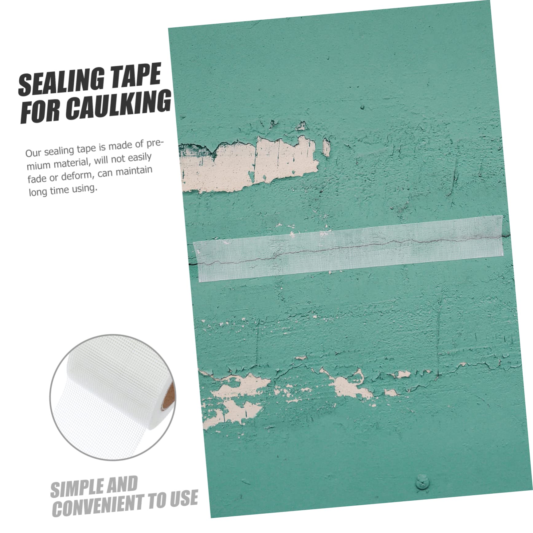 BELLIFFY Self Adhesive Drywall Sealing Tape Joint Repair Strip for Walls for Gaps and Cracks Easy to Use Strong Adhesion for