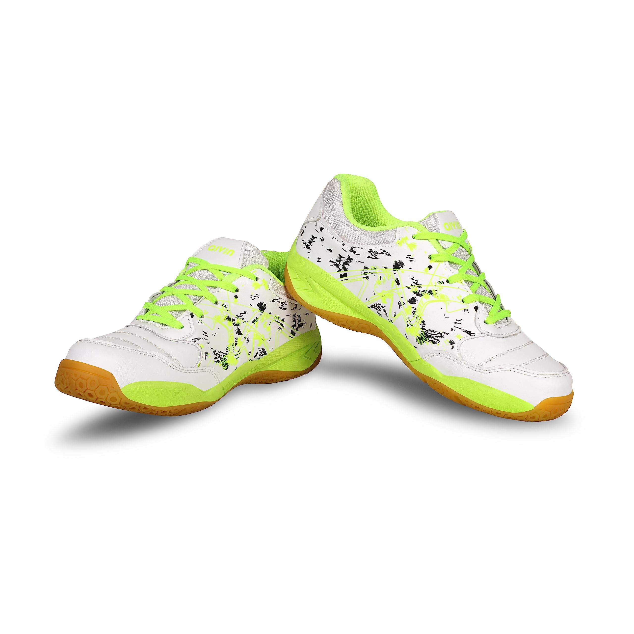 Breeze Badminton Shoes for Men | Non Marking Badminton Shoes | Lightweight & Durable Badminton Shoes | Also Perfect for Squash, Table Tennis, Volleyball, Basketball & Indoor Sports Black