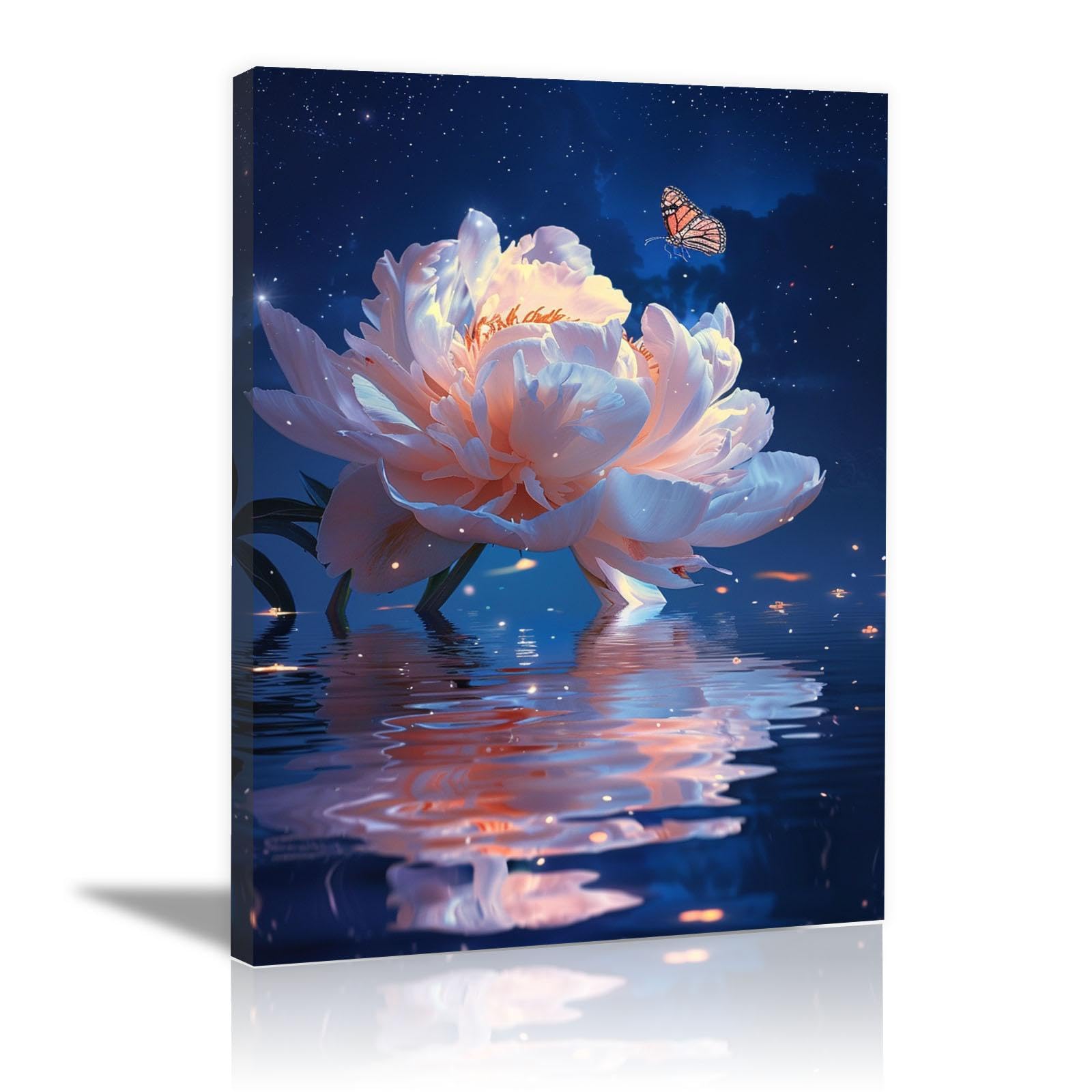 Tableau decoration murale plante WODJEM cadre 40x60cm impression dart