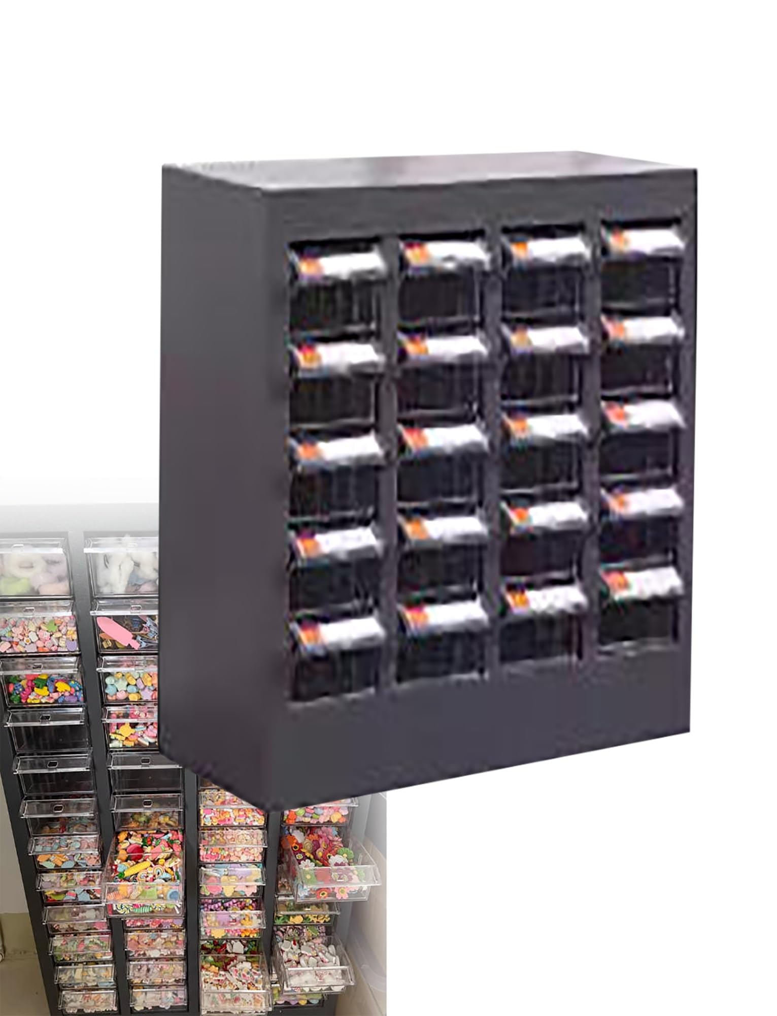 Armadietto portaoggetti, organizer per piccole parti per officina, garage e ripostiglio, cassetti sicuri per componenti elettronici e hardware, design a 20 cassetti