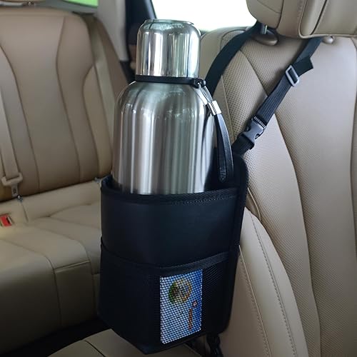 Expansor de portavasos grande para automóvil, se adapta a botellas de agua grandes de 24364046 onzas, bolsa grande para bebidas, vehículo universal