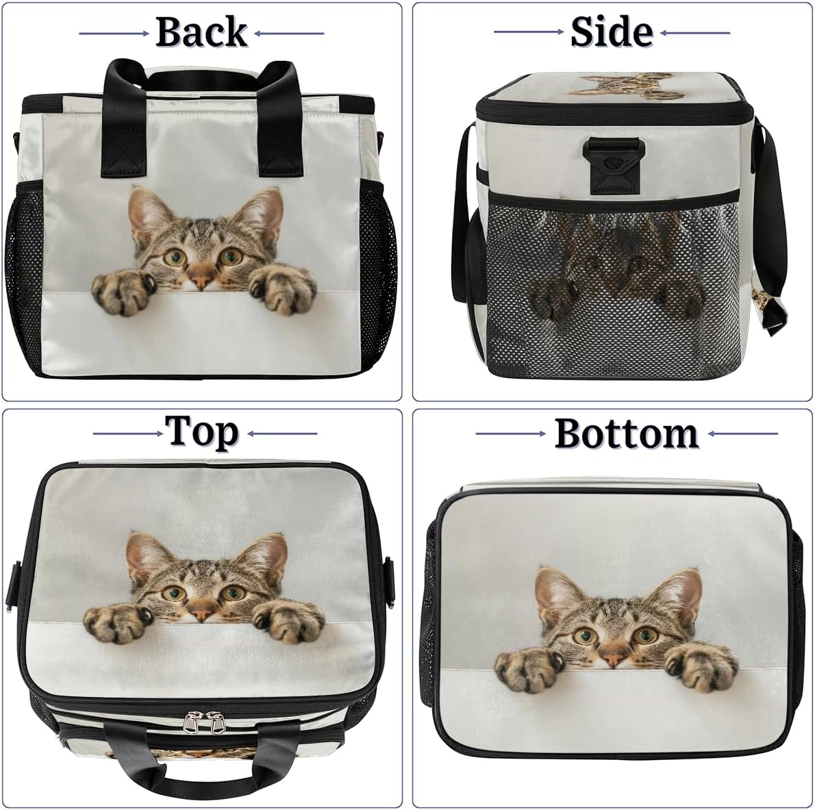 Large Insulated Cooler Bag Soft Beach Cooler Tote Leakproof Portable Lunch Box Bag for Camping Travel Picnic Fishing Hiking Golf