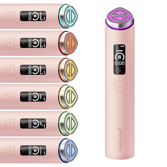 medicube Booster Pro X2TM - 7 in 1 Glow Beauty Device, 2X Glow Care, Pink