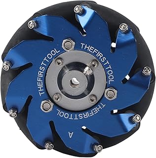 4in Mecanum Wheel Right Aluminum with TPU Rubber Rollers Industrial Robot Parts Right Mecanum Wheel