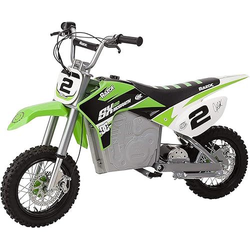 Razor Dirt Rocket SX500 McGrath Electric Motocross Bike for Kids Ages 14+ - 40 mins of Ride Time, For Riders up to 175 lbs