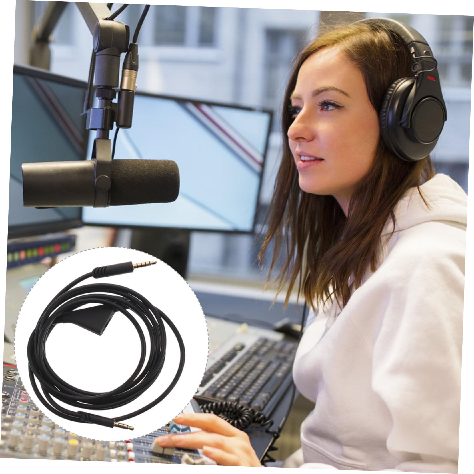 jojofuny 5pièces Câble Audio De Remplacement Pour Écouteurs Compatible Avec Suffisante Du Bruit Et Pratique Avec Connecteur