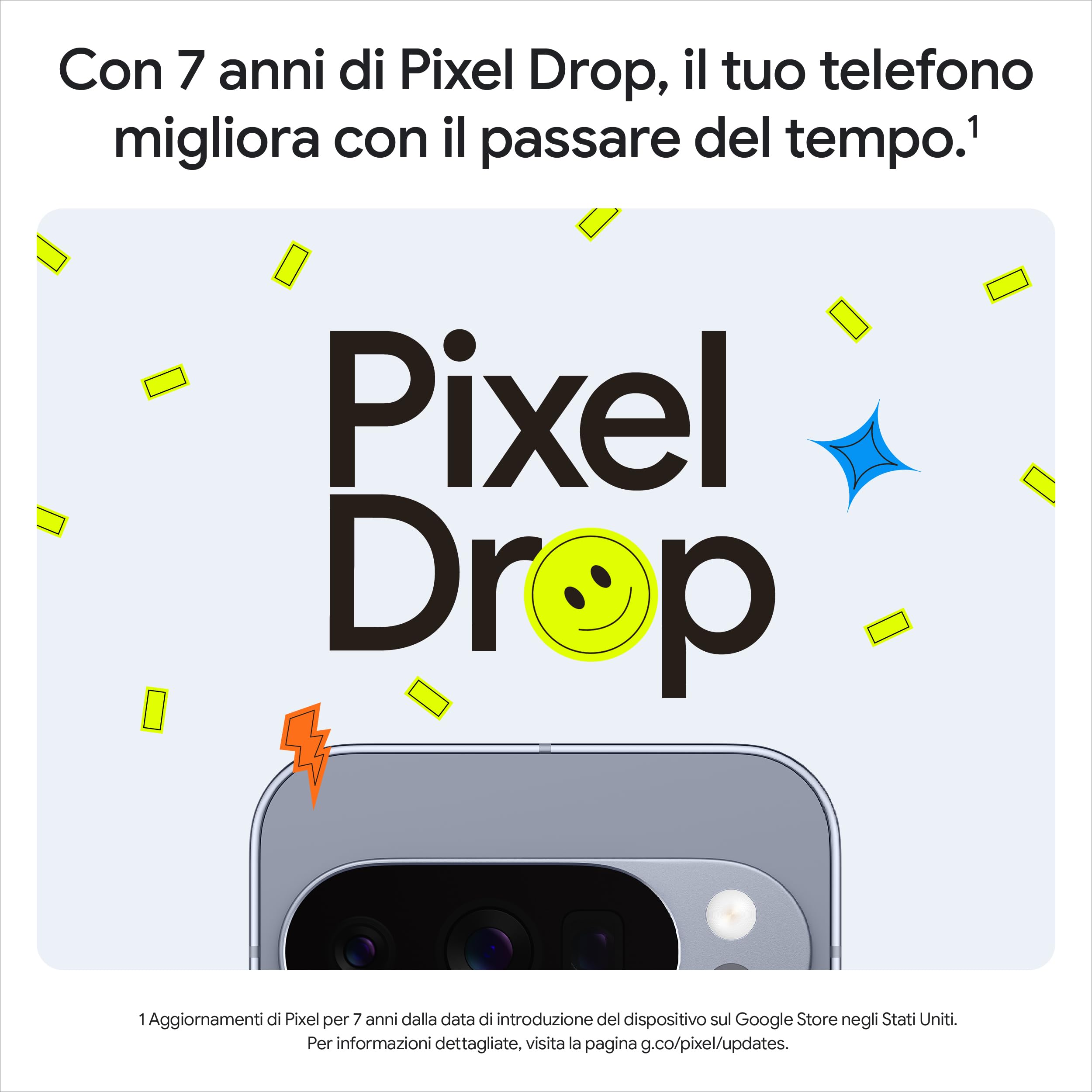 Google Pixel 10 Pro - Smartphone Android sbloccato con Gemini, sistema a tripla fotocamera posteriore, autonomia di oltre 24 ore e display Super Actua da 6,3" - Grigio argento, 128GB