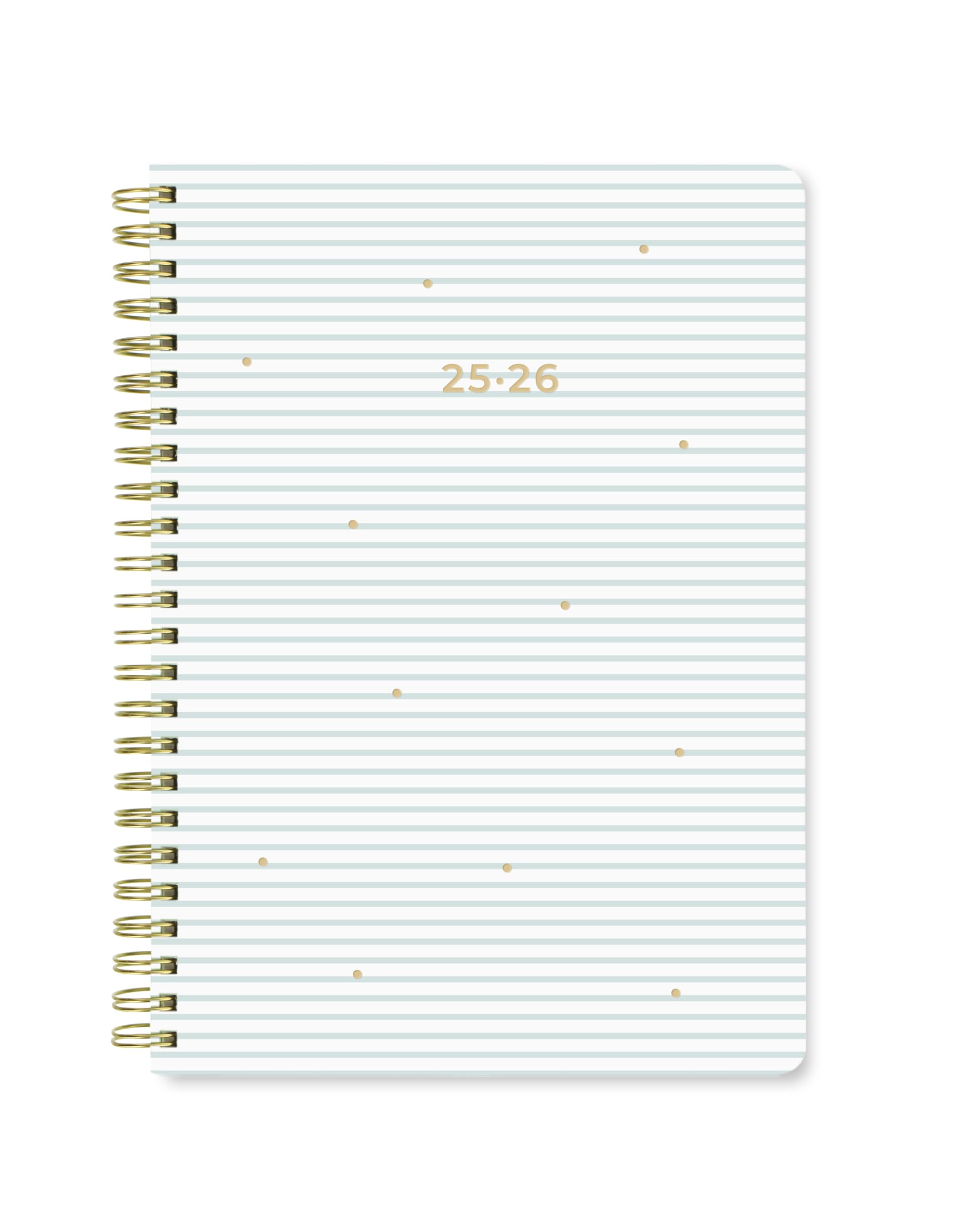 Letts of London Stripes A5 Academic 2025/2026 week to view diary - Sky 26-031874