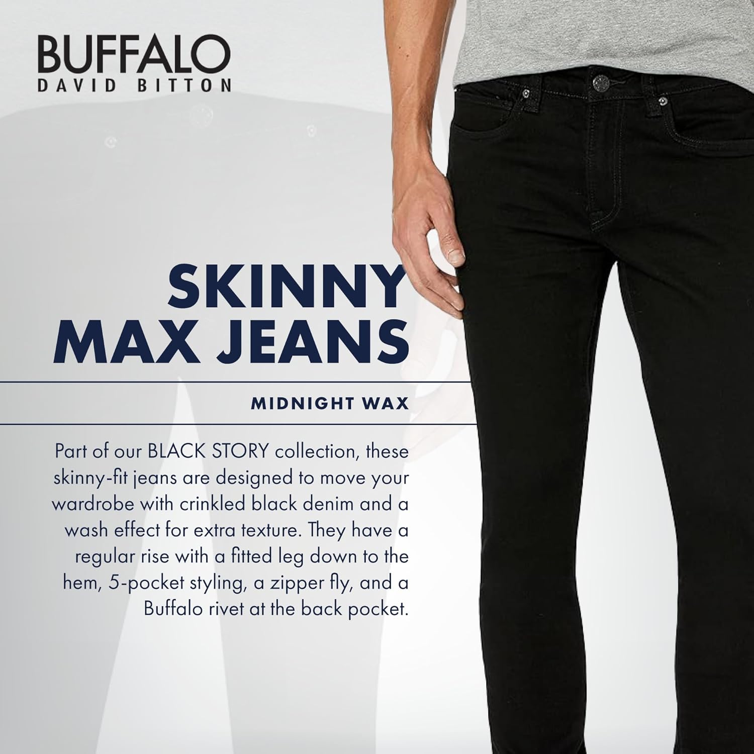 Buffalo David Bitton Men's Skinny Max Jeans - Image 3