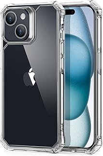 ESR for iPhone 15 Case, Military-Grade Protection, Shockproof Air Guard Corners, Yellowing-Resistant Acrylic Back, Phone Case for iPhone 15, Air Armor Series, Clear