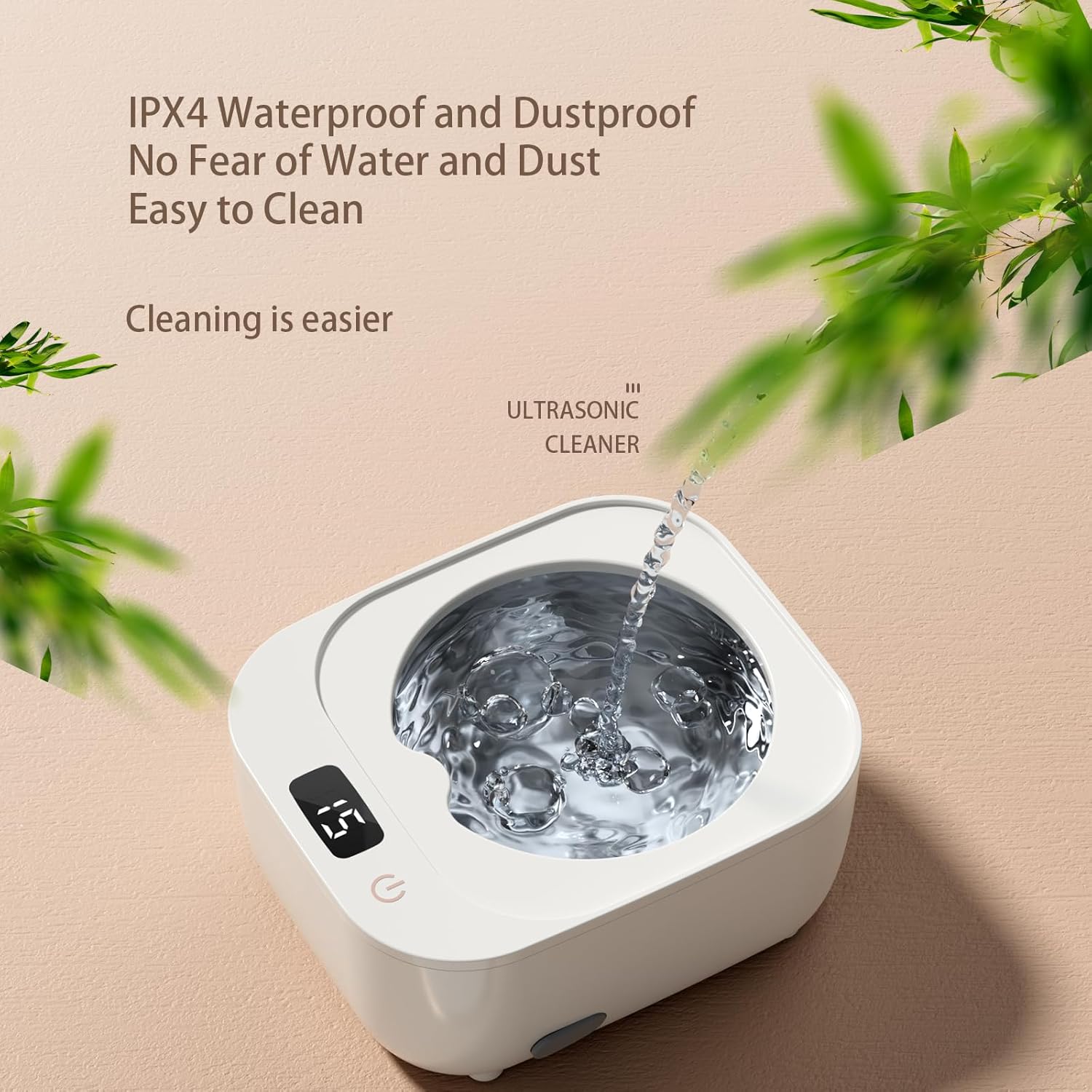 Ultrasonic Retainer Cleaner - 48kHz Retainer Cleaner Machine for Dentures, Mouth Guards, Aligner, Toothbrush Heads, Jewelry, 3 Modes Denture Cleaner with 250ml Dental Cleaning Pod - Image 7