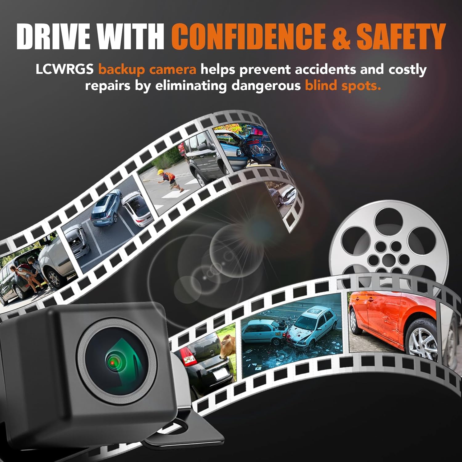 LCWRGS Reverse Backup Camera Compatible with Kia Sorento 2011 2012 2013 HD Night Vision Rear View Camera Parking Assist Replacement# 957602P201, 957602P000, 957602P202, 592-267