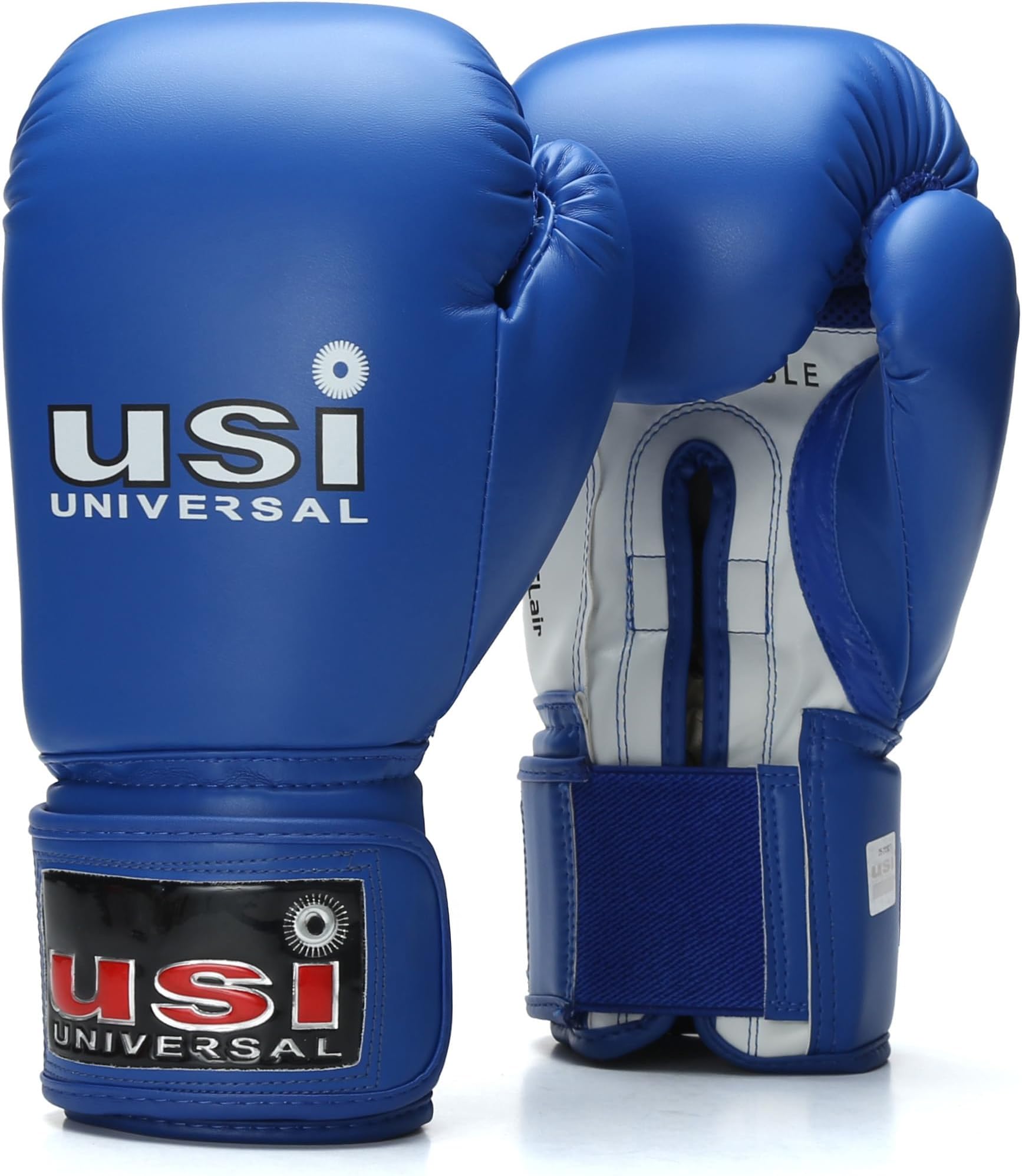 Boxing Gloves, 609MPU Lite Contest PU Boxing Gloves for Men Women, Moulded Foam Padding, Sweat Wicking Lining, Elasticated Hook & Loop Wrap Around Closure (Blue, 10oz)