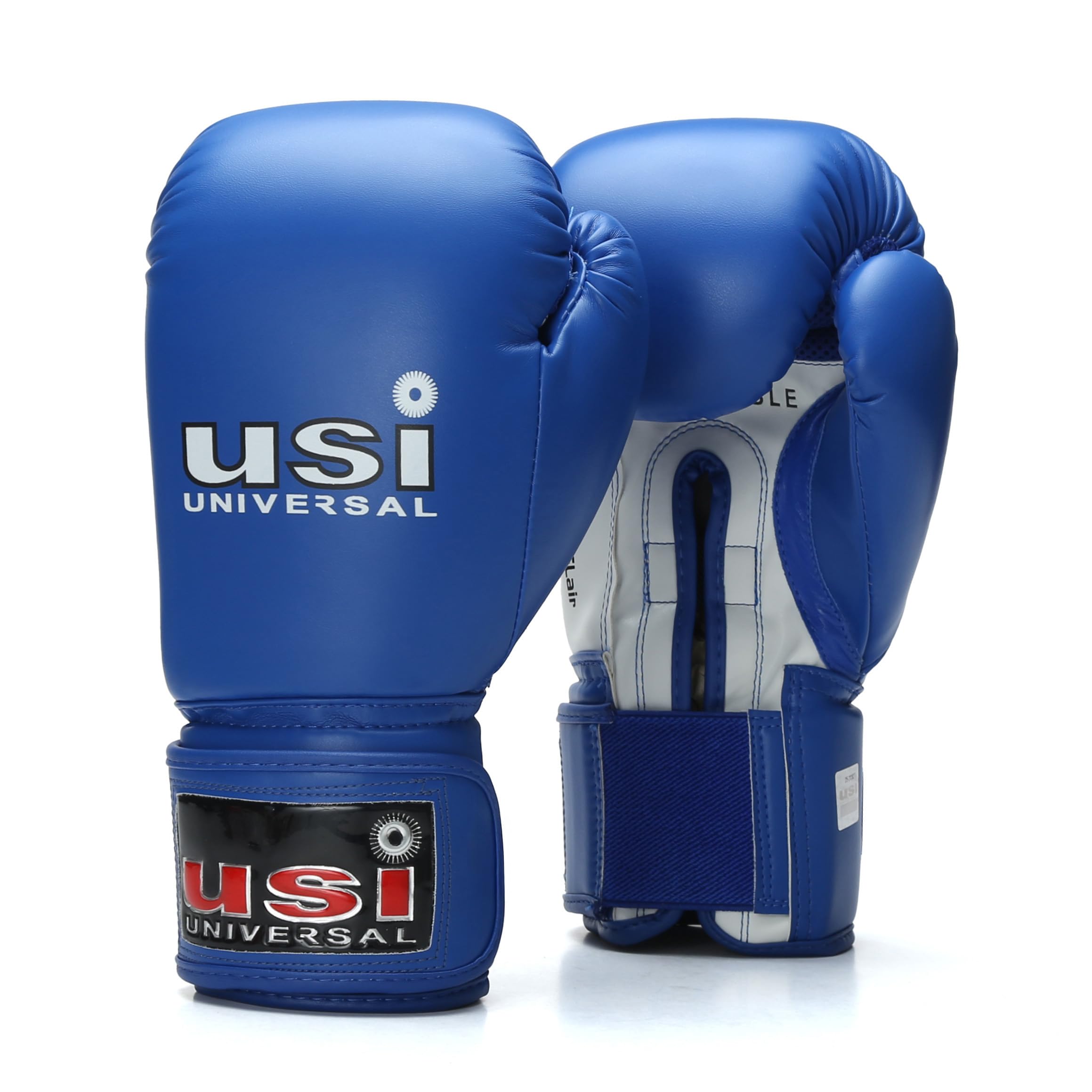 Boxing Gloves, 609MPU Lite Contest PU Boxing Gloves for Men Women, Moulded Foam Padding, Sweat Wicking Lining, Elasticated Hook & Loop Wrap Around Closure (Blue, 10oz)