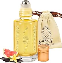 Perfume Oil Golden Dust 6ml Roll-On – Alcohol Free Arabian Attar, Long Lasting Unisex Travel Size Fragrance with Vanilla Musky Amber and Floral Notes for Men and Women