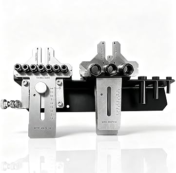 08359 Stainless Dowelling Jig Kit W/1/4" 3/8" 1/2" Drill Bits
