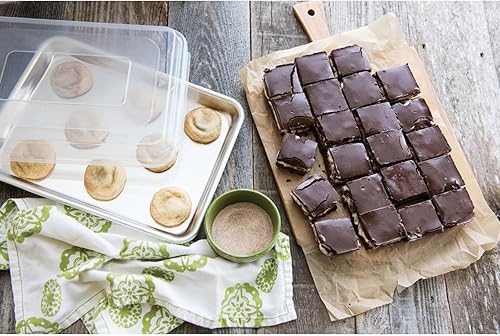 Miniatura 2 de Nordic Ware Naturals 45339 - Juego de utensilios para hornear de 3 piezas de aluminio bandeja de un cuarto de hoja y bandeja para pasteles