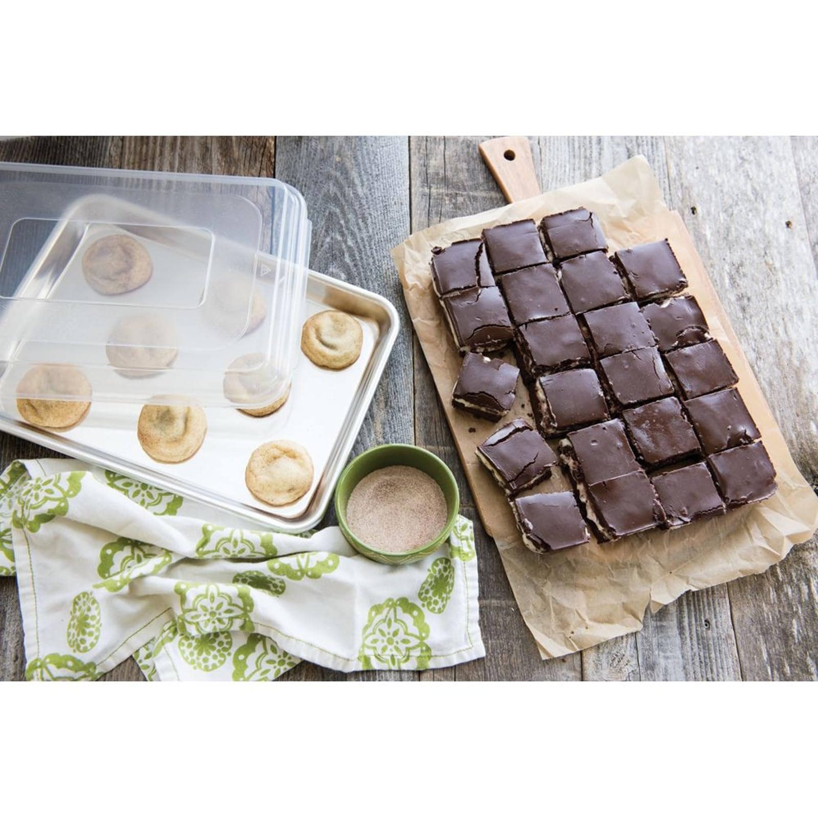 Nordic Ware Naturals Lot de 3 moules à pâtisserie en aluminium naturel avec conductivité thermique supérieure - Fabriqués aux États-Unis - Argenté