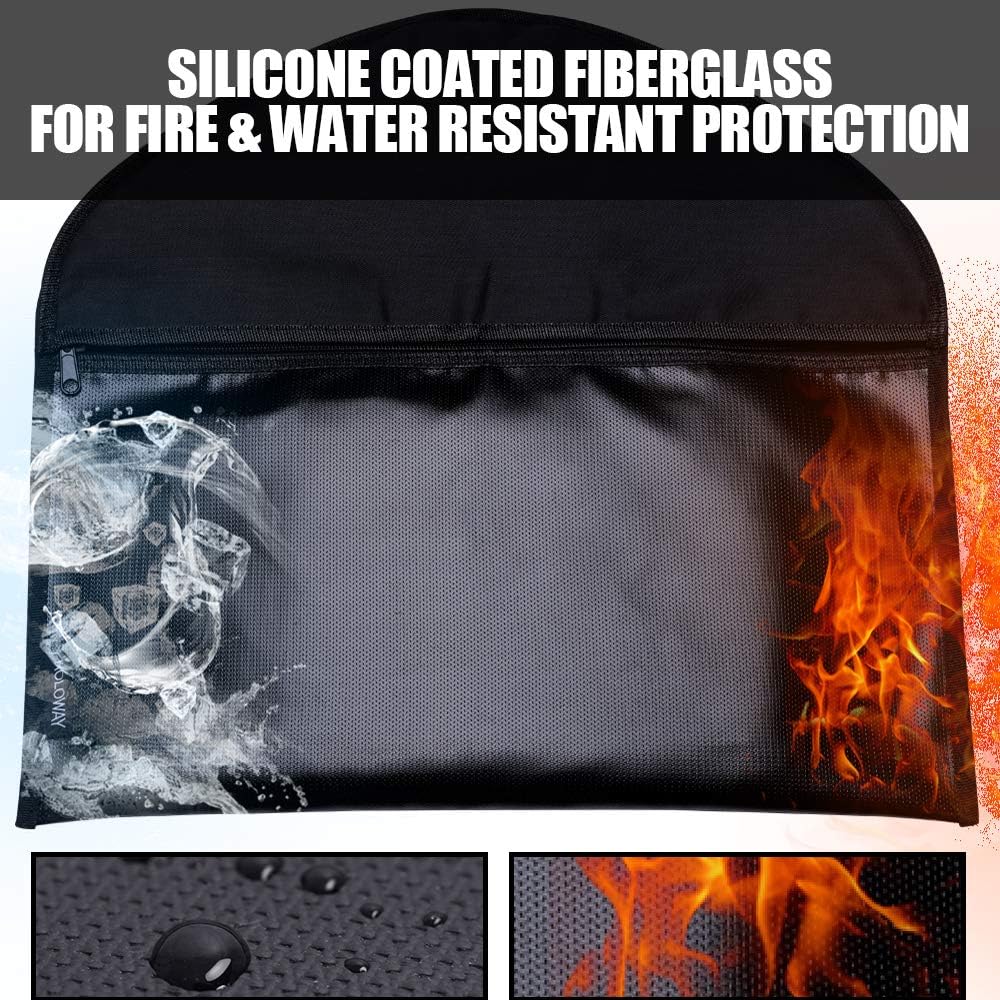 Hanger Diversion Fireproof Safe with Small Fireproof Bag - Hidden Safe Compartment for Home & Travel - Secret Safe for Money Stash, Cash Hiding - Water Resistant Pocket Safe Under Clothes - - 