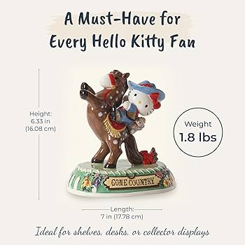Amazon.com: Blue Sky Clayworks Hello Kitty Cowgirl “Giddy Up
