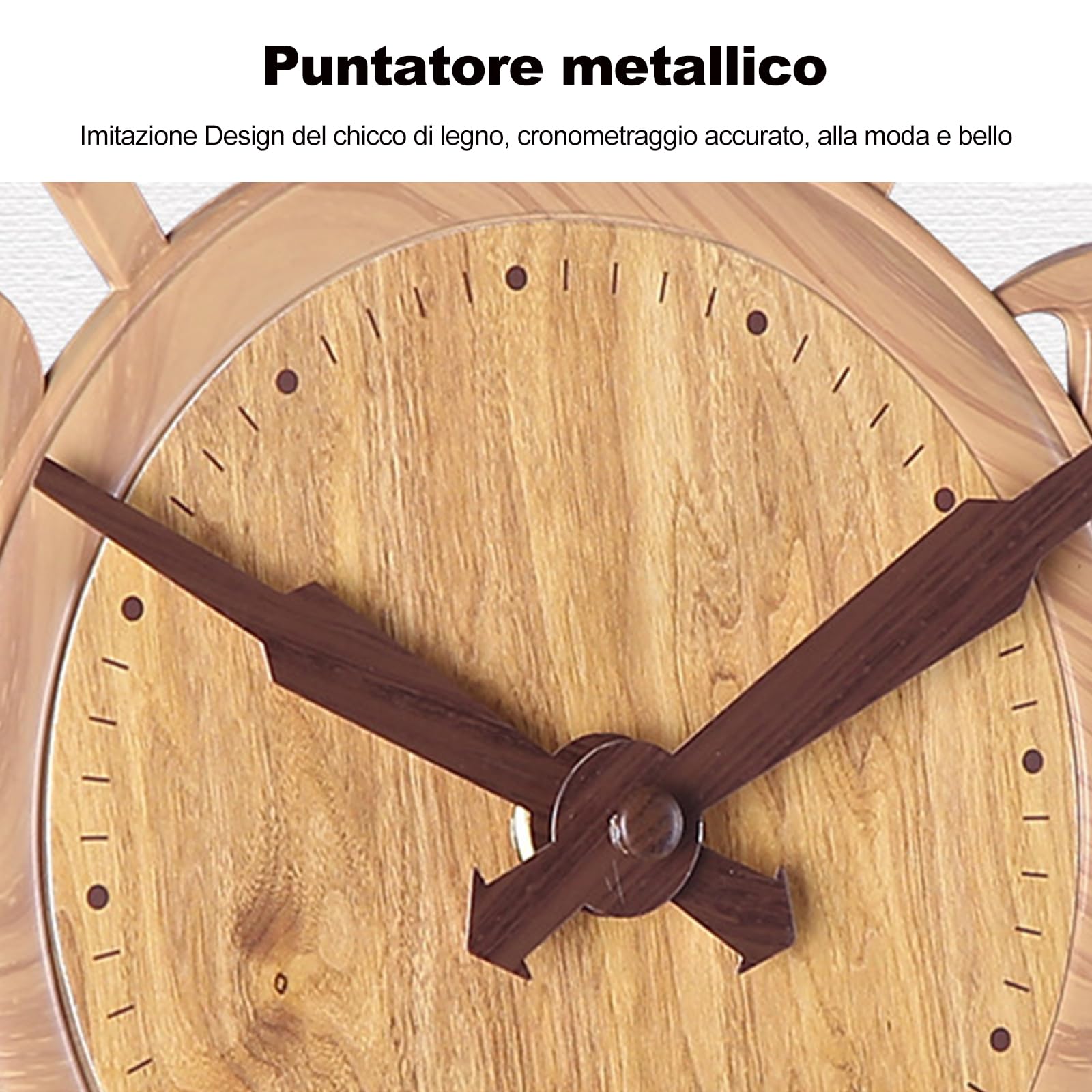 Ergocar Orologio Da Parete In legno Retrò, Orologio Da Parete Silenzioso E Senza Tick, Adatto Per Decorare Soggiorno, Ingresso, Cucina, Ufficio
