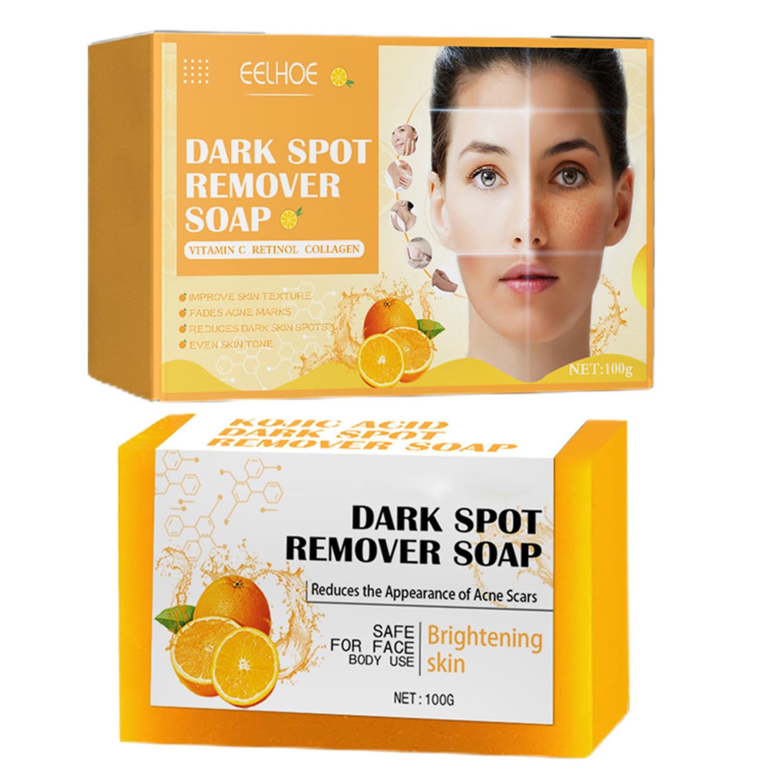 Turmeric Soap,Skin Lightening Cleansing Bleaching Soap - Turmeric Skin Lightening Bar Soap With Oils For Spots, Skin Revitalize Turmeric For Face And