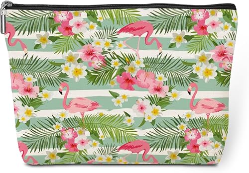 Miniatura 6 de jeilink Divertida bolsa de maquillaje de flamenco rosa, regalos de flamenco, decoración de flamencos, suministros de fiesta, regalos inspiradores de