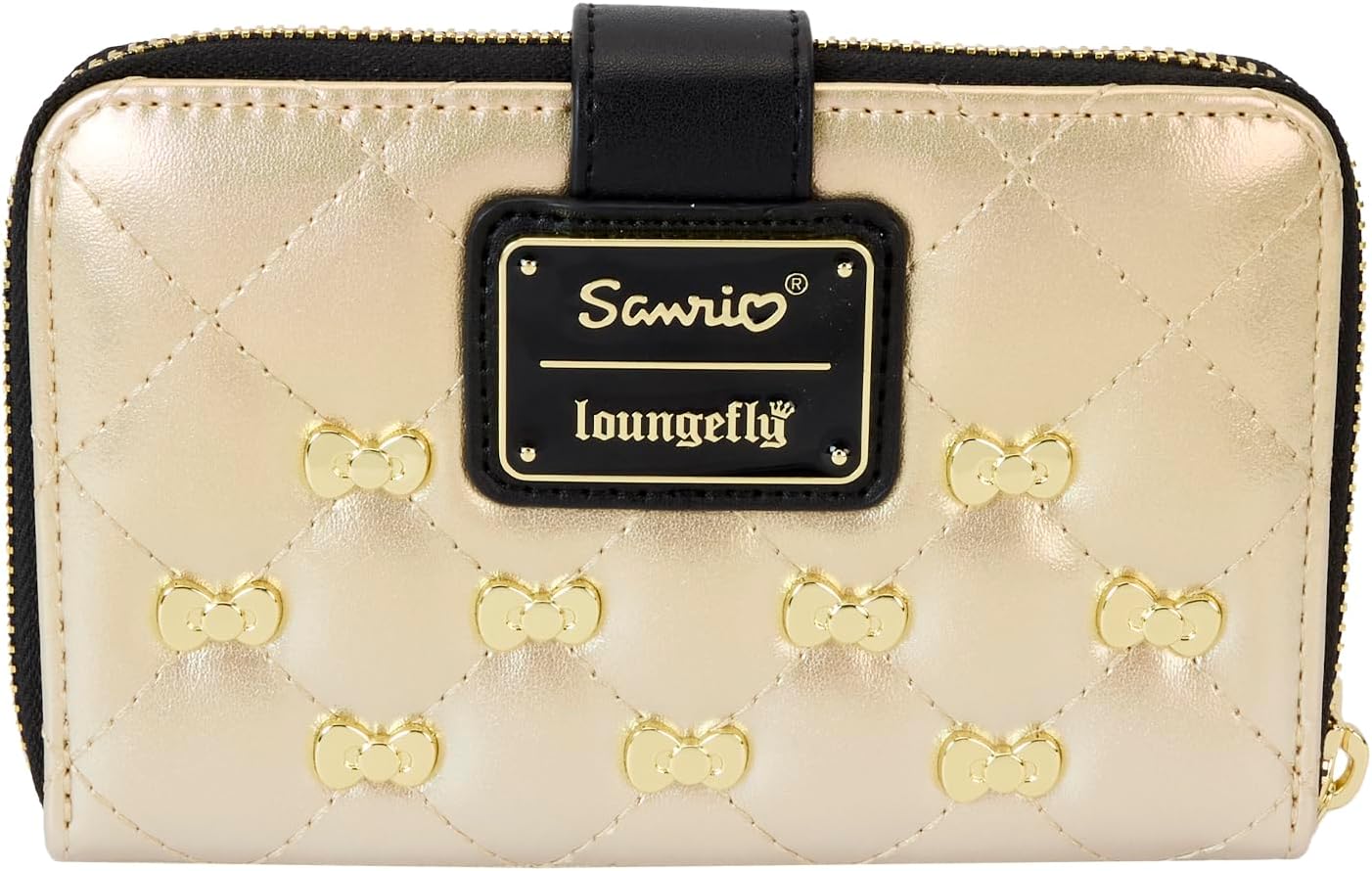 Loungefly Sanrio 50th Anniversary Gold Zip Around Wallet