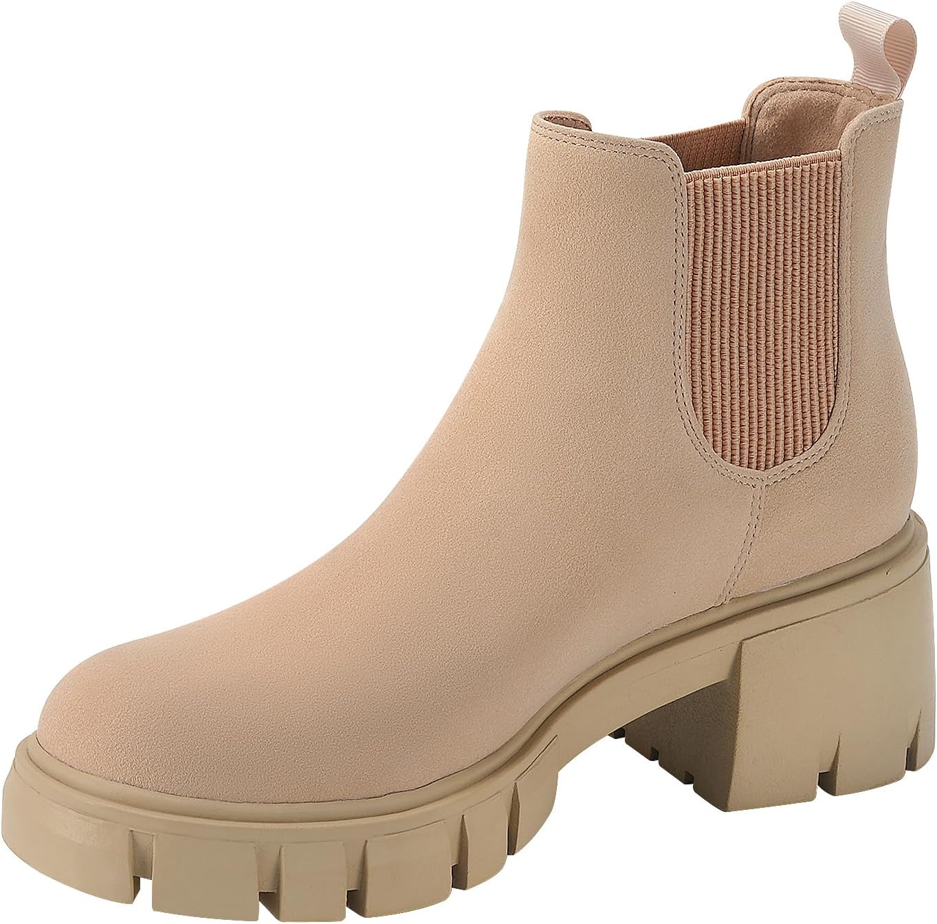 kihutor Women's Chelsea Platform Ankle Boots