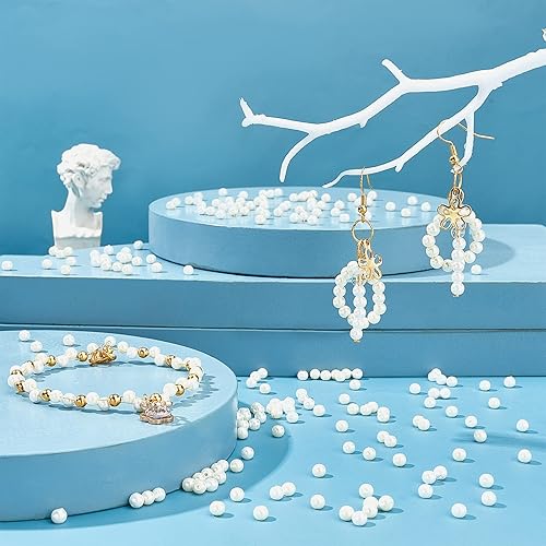 Miniatura 10 de Pandahall Elite perlas pequeñas redondas brillosas Canutillos surtidos de raso para joyas Paquete de caja redonda Vidrio Rosado cameo  4mm