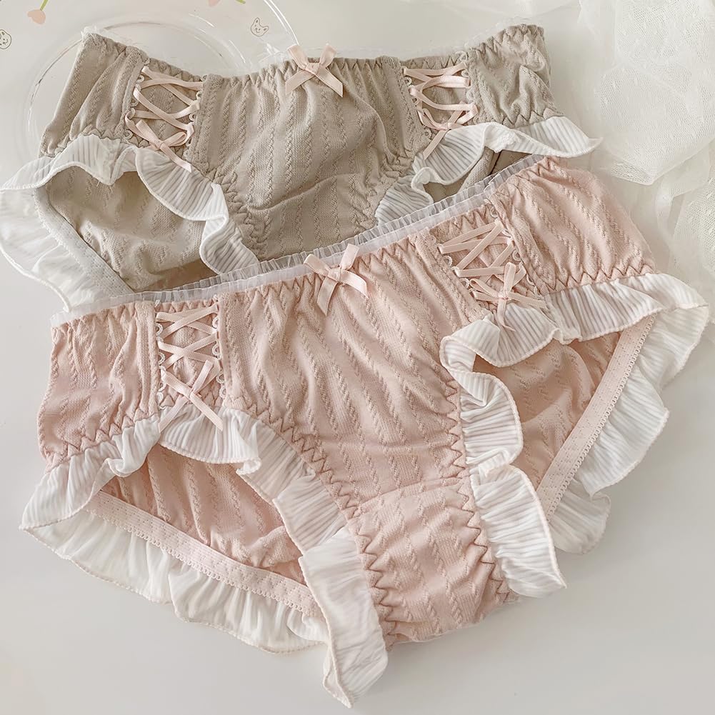 Japanese Lolita Bikini Panties Sexy Anime Briefs for Women Maid Cosplay Lingerie Panty