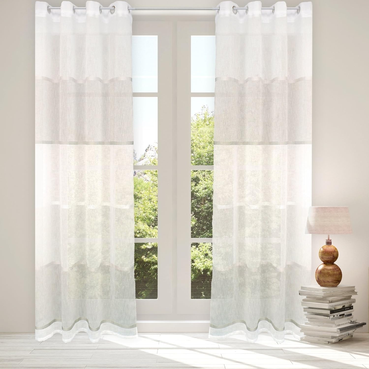 Tenda oscurante tinta unita con trama Beige 140 x 260 cm | Maisons du Monde Tenda oscurante tinta unita con trama Beige 140 x 260 cm | Maisons du Monde
