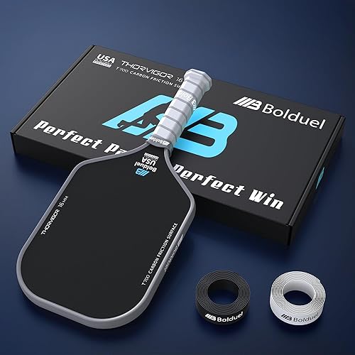 Miniatura 7 de Paletas de pickleball de fibra de carbono aprobadas por USAPA de nivel profesional para jugador agresivo y ofensivo, raqueta de pickleball con