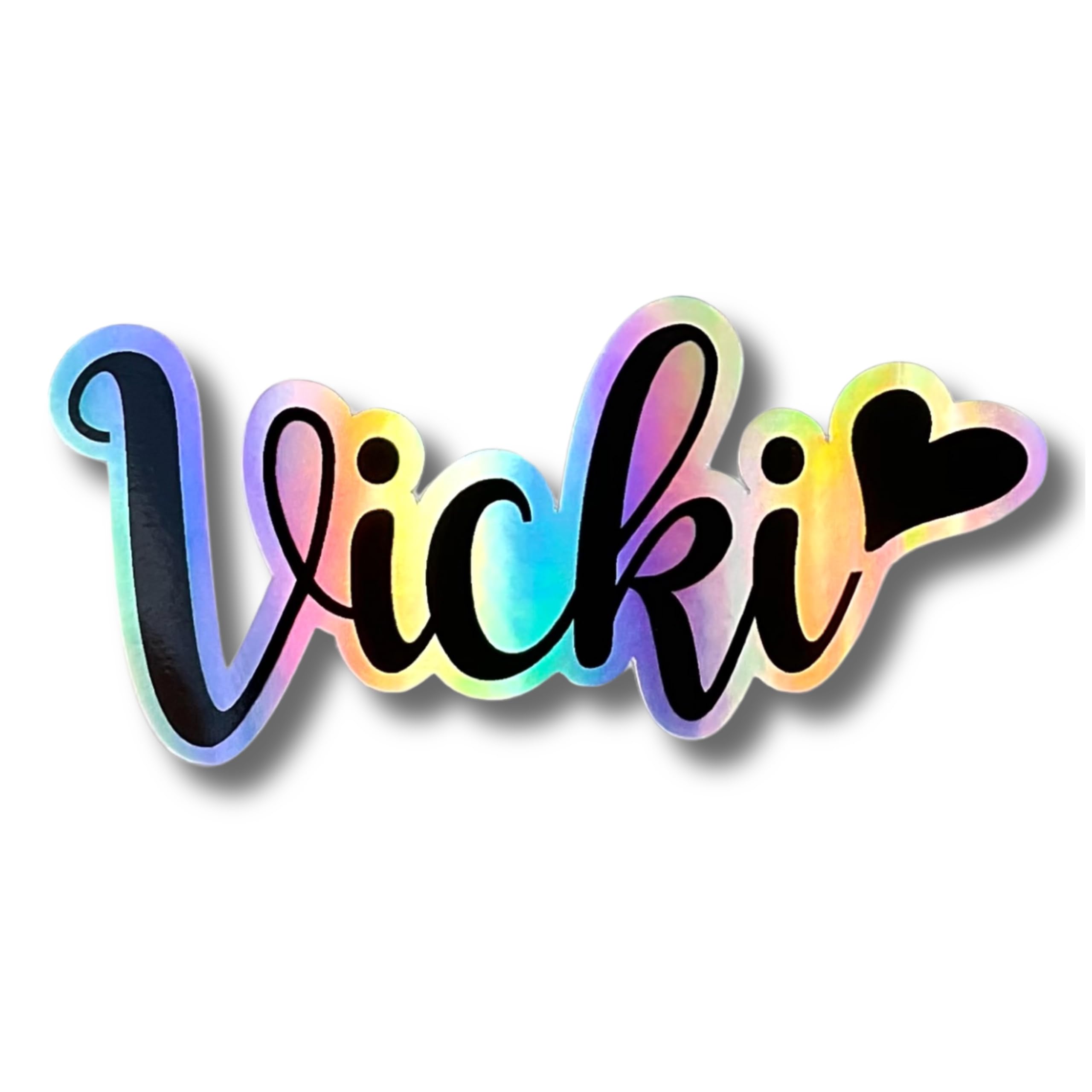Personalized Holographic Name Stickers, Custom Vinyl Decal for Laptop, Tumbler, Gifts for Teachers, Kids, and Adults