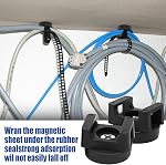 20Pcs Magnetic Cable Zip Tie Base, Multipurpose Cable Ties Mount Wire Clips Management Base,Heavy Duty Wire Cable Holder Supplies for Electrical Cable Wire Organization (22mm, Count, 20)