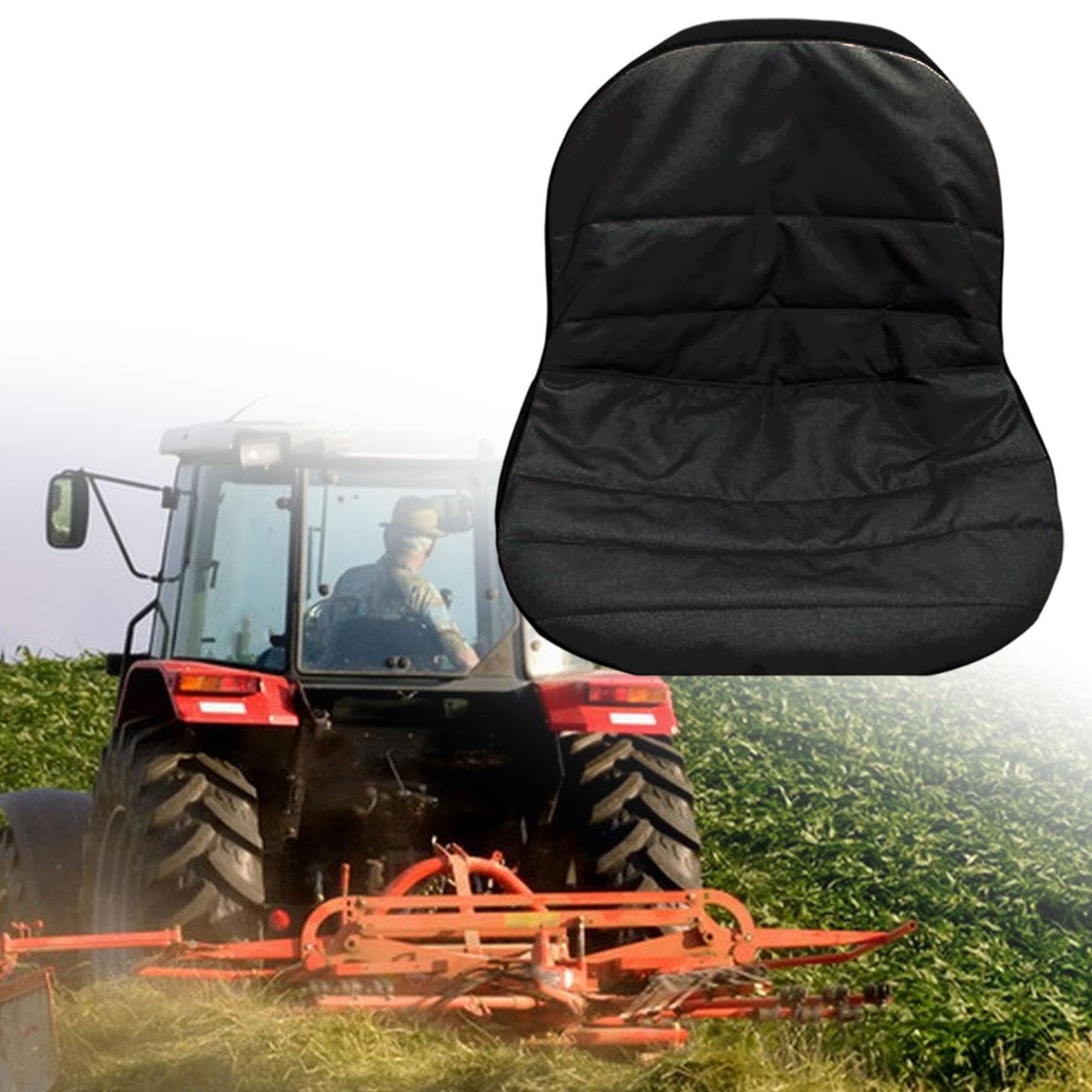 Housse Universelle et Imperméable pour Tondeuse à Gazon et Tracteur (Siège 50x40x35cm, Noir)