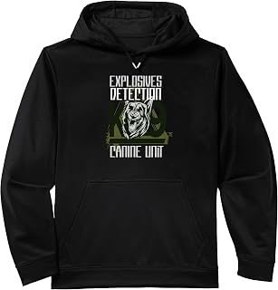 Explosives Detection Canine Unit Animal Doberman Performance Hoodie