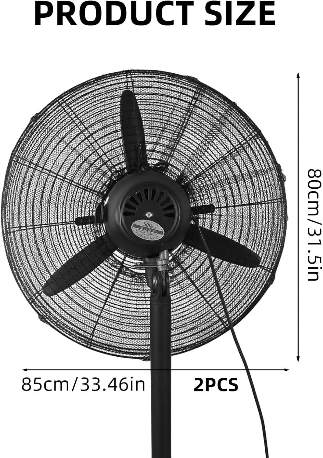 2 Pack Pedestal Fan Mesh Cover, 30 Inch Fan Dust Cover for Finger Protection Washable Fan Dustproof Covers, Mesh Electirc Fan Cover for Summer Home Office Shop