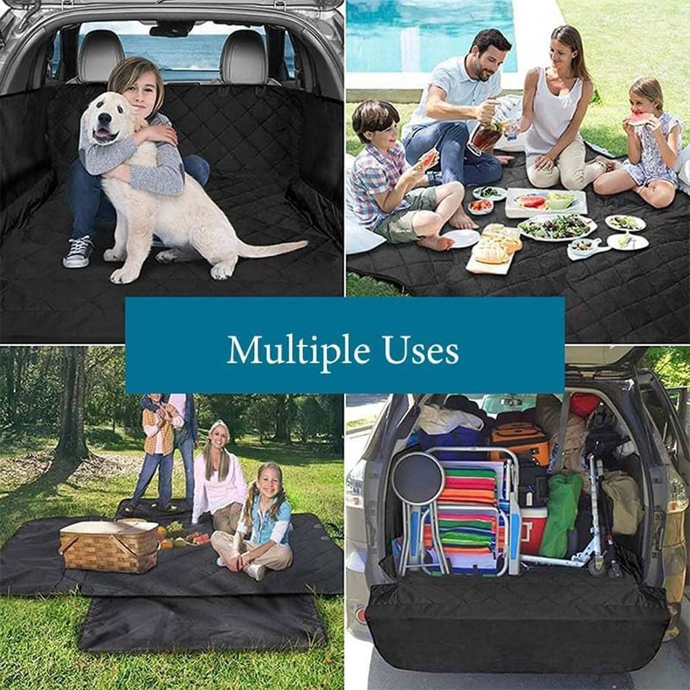 Telo Auto per Cani per Jeep Grand Cherokee Compass Commander Grand Commander,Auto Baule Tappeto Copribaule Telo Macchina Cane Tappetini Bagagliaio Protezione