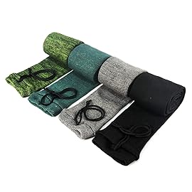 GUGULUZA 4-Pack Thick Gun Socks for Storage Rifle and Shotguns with or without Scope, Silicone-Treated, Drawstring Closure, 52 Inches (MX - 4 Pack)