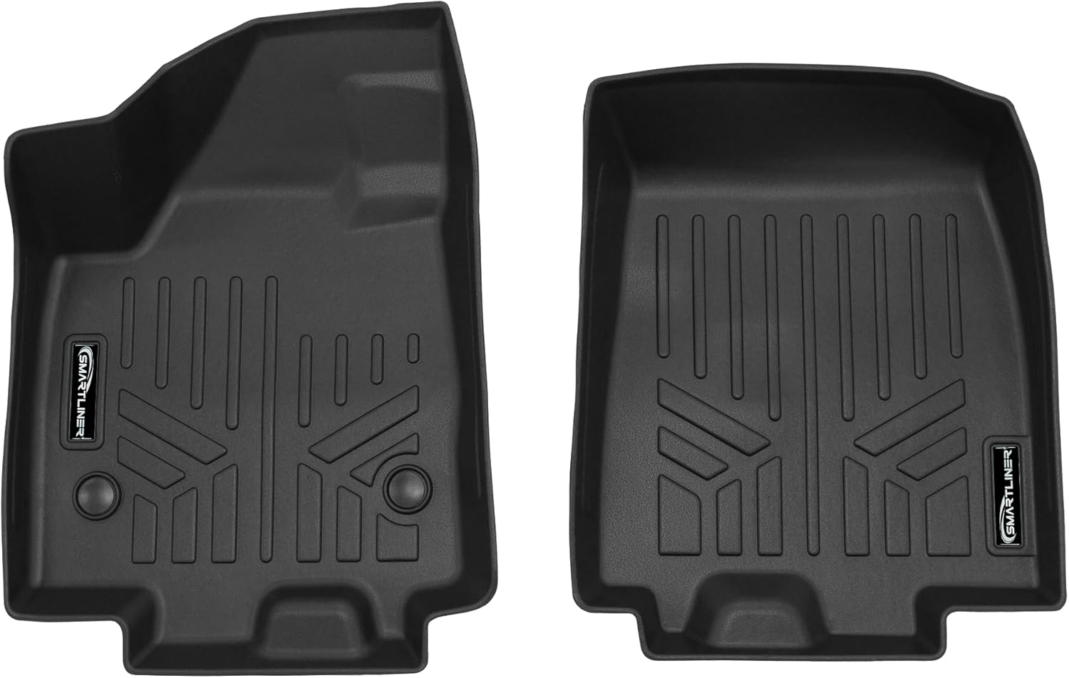 SMARTLINER Custom Fit All Weather 1st Row Floor Mat Liners Compatible with 2024-2025 Chevrolet Equinox EV