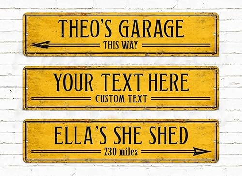 Miniatura 22 de Letrero personalizado, letrero decorativo de metal negro, letreros de calle personalizados, letrero de aluminio resistente a la intemperie