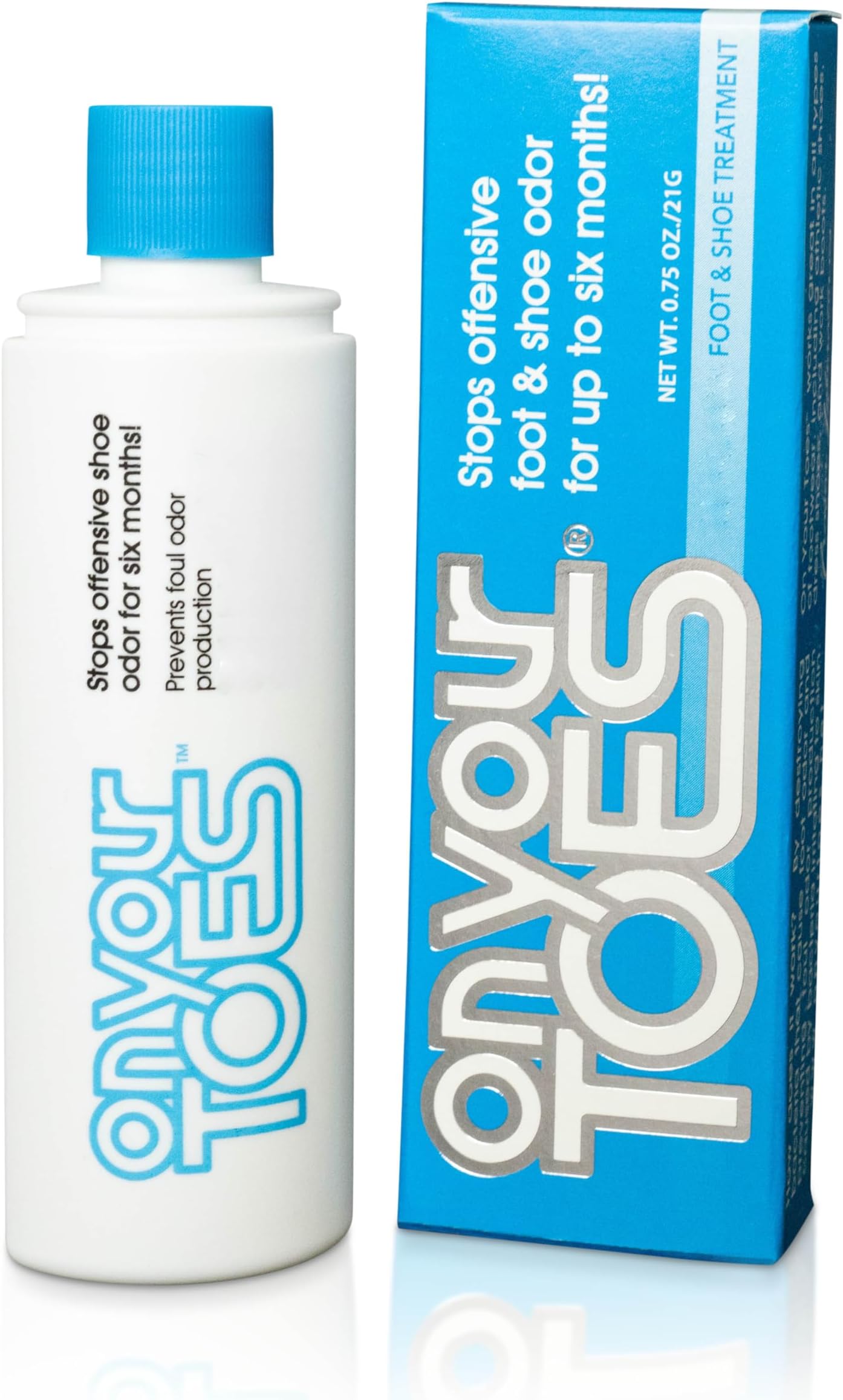 On Your Toes Foot Powder for Smelly Feet - Natural, Long-Lasting Shoe Powder, Odor Control for Stinky Feet - Fast-Acting Shoe Deodorizer