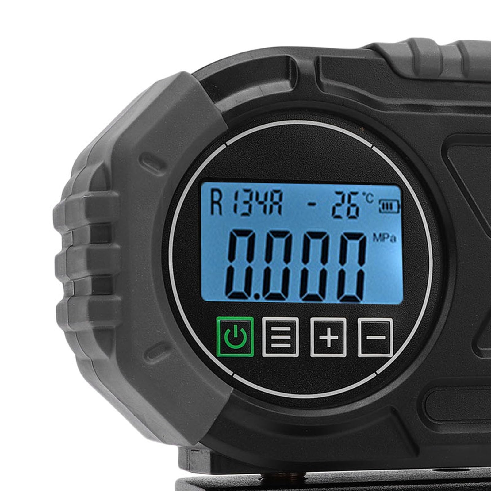 SIXRUN Manómetro Digital para HVAC, Juego de Manómetros Digitales para AC con 2 Pinzas de Temperatura para R134A R1234YF R22 R32 R410A y 92 Refrigerantes