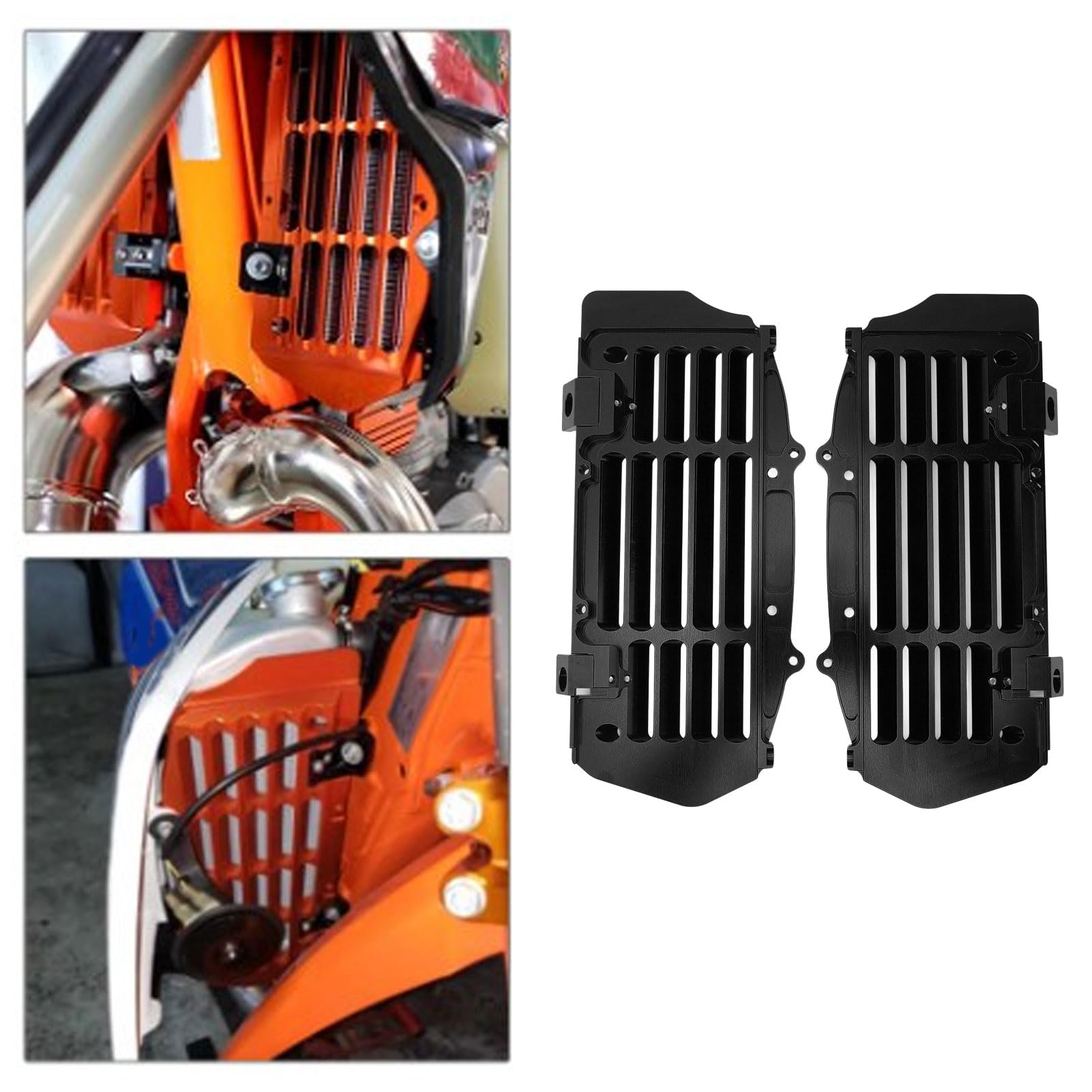 Osłona chłodnicy motocykla stop aluminium CNC zapobiega przegrzaniu pasuje do modeli radiator guard motorcycle