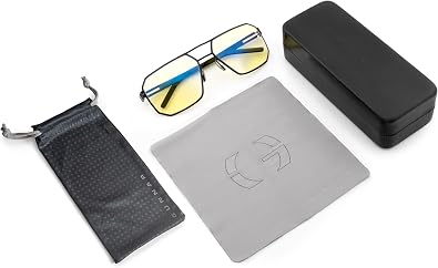 GUNNAR Gaming Glasses Novato Onyx Glasses Blue Light Blocking for Eye Strain & Dry Eye Relief