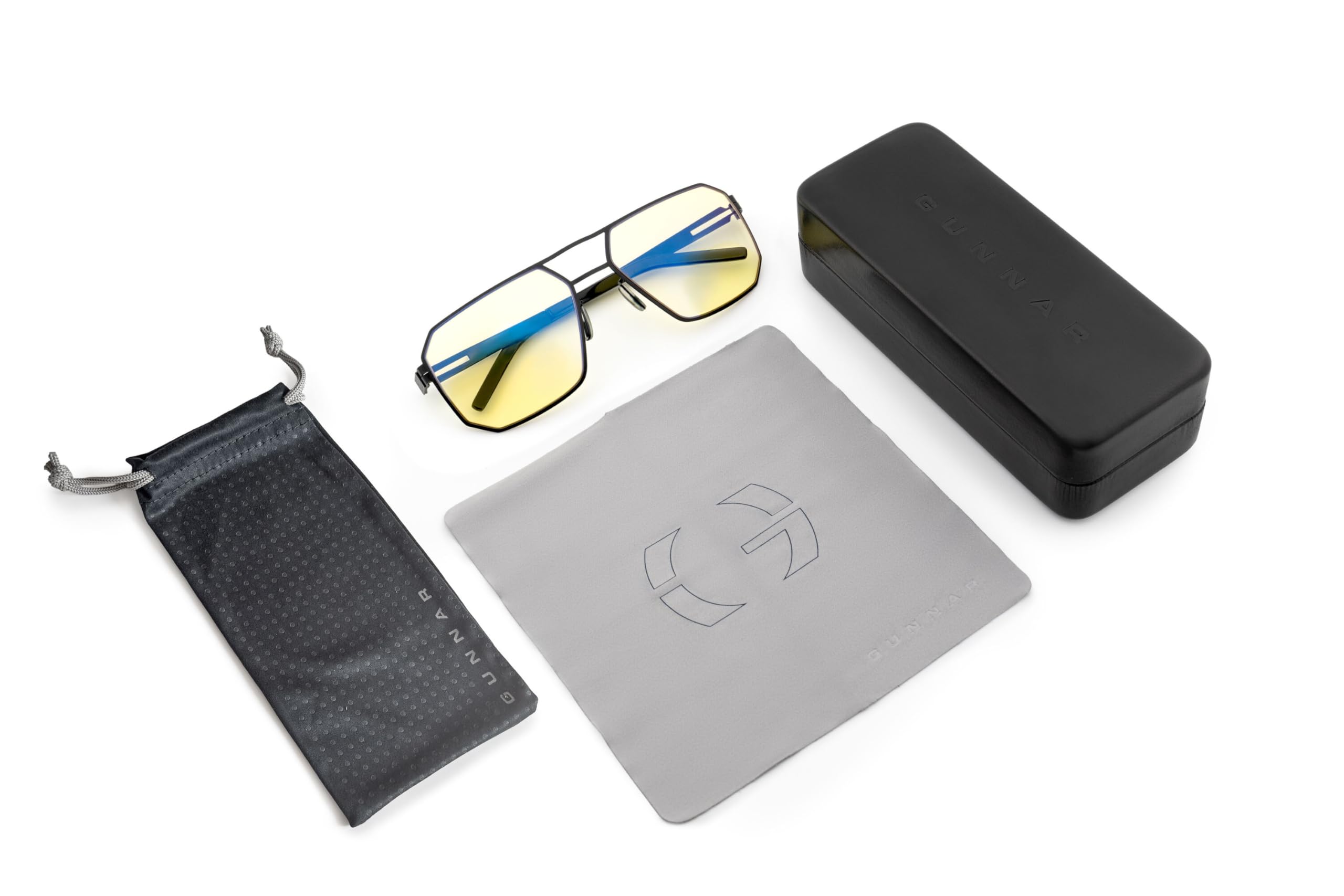 Gunnar NOVATO Occhiali Gaming e Computer – Collezione Titanium, Montatura Onyx