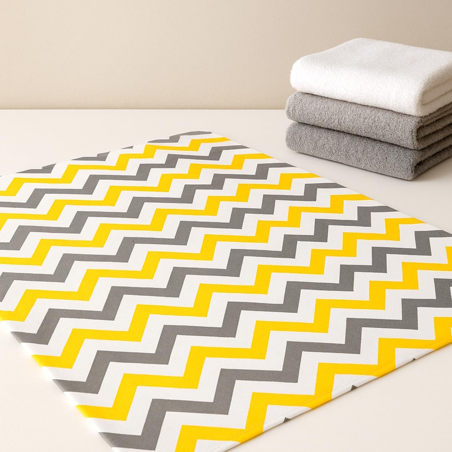 2 Pack Cotton Fitted Crib Sheets, Construction Trucks and Chevron Print, Fits Standard 28 x 52 in Baby Crib and Toddler Mattress