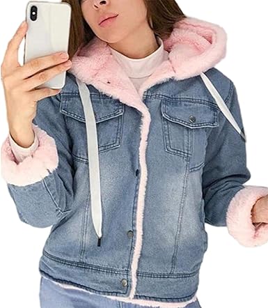 hoodie lined denim jacket