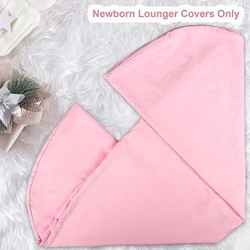 Miniatura 6 de Hooyax Fundas para tumbonas de bebé para recién nacidos, suave algodón orgánico extraíble para tumbonas de bebé y tumbonas nido de bebé, color rosa